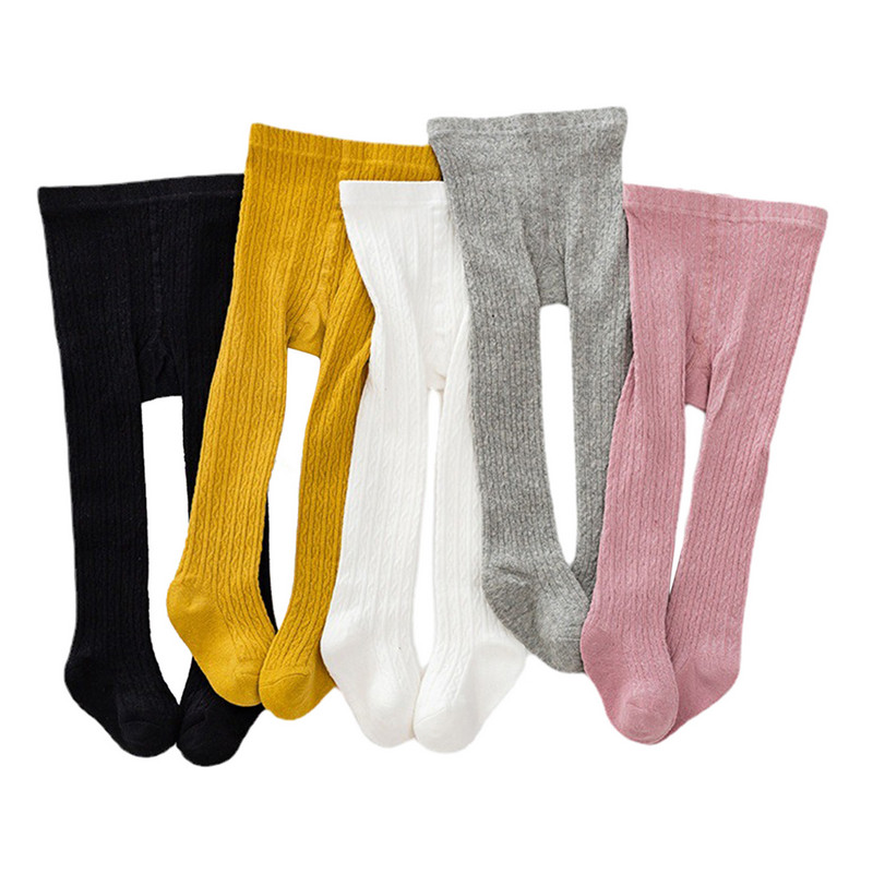 Niños niños niña pantimedias calcetín primavera otoño ropa cintura elástica Color sólido medias de Lolita calcetines delgados medias artículos para bebés