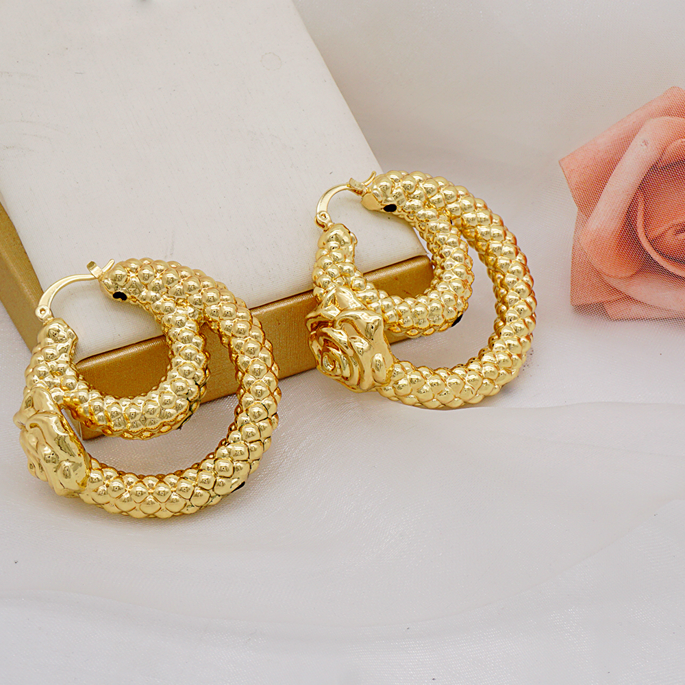 Schmuck Mode Gold Farbe Ohrring Böhmen Blume Runde Tropfen Kupfer Hoop Ohrringe Kreis Coper Ohrringe Hochzeit Zubehör Geschenk
