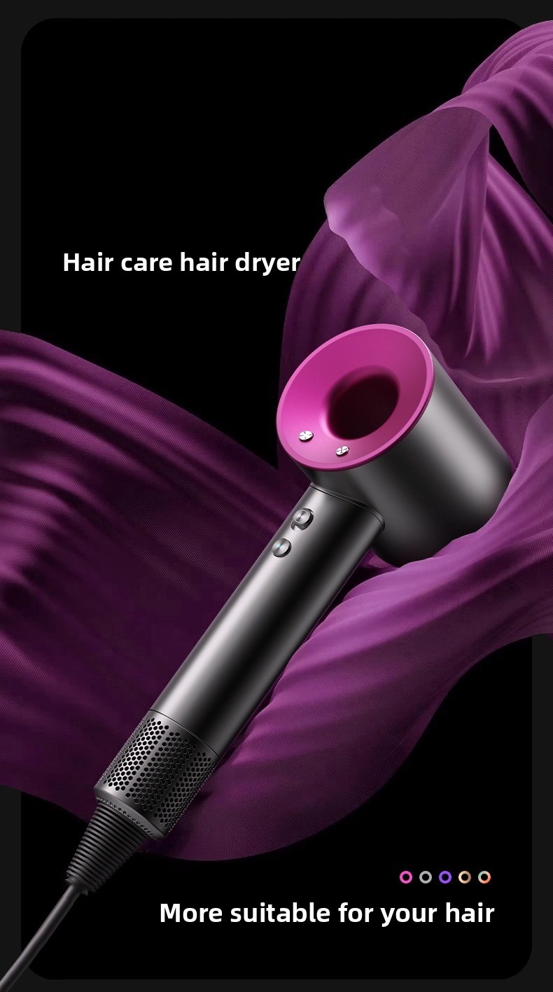 Secador de cabelo íon negativo cuidados com o cabelo silencioso e secagem rápida vento doméstico forte e não danifica o duto de ar do cabelo