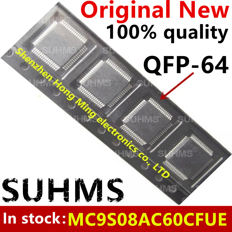 (1 stuk) 100% Nieuwe MC9S08AC60 MC9S08AC60CFUE MC9S08AC60 CFUE QFP-64