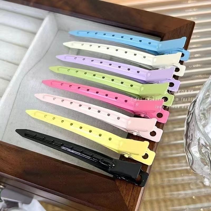 10pcs/lot Metal Duckbill Clip Curly Hairpin Barrettes Hair Styling Clips Clamps Haircut Hairclip Tools Fluffy Hair Root Barrette