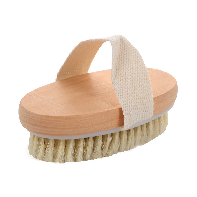 Cepillo corporal 2 en 1 para piel seca, cerdas naturales, producto para eliminar la piel muerta, anticelulitis, exfolia la circulación sanguínea, herramientas de masaje de salud