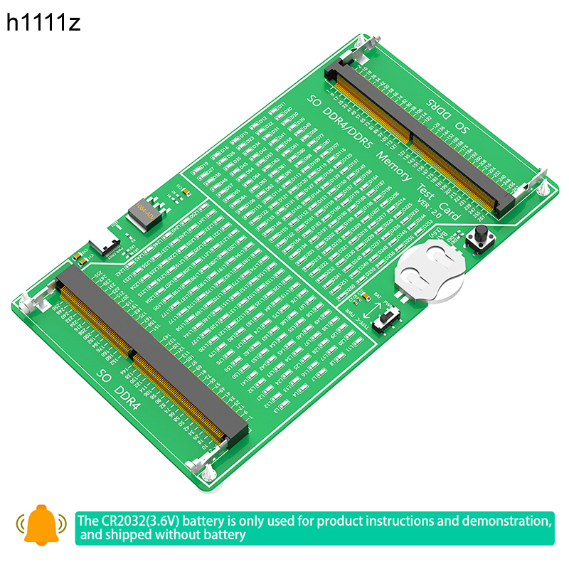 Adaptor Diagnosis kartu tes RAM memori DDR4 DDR5, alat penguji sirkuit PCB dengan LED untuk komputer Laptop memori DDR4 DDR5