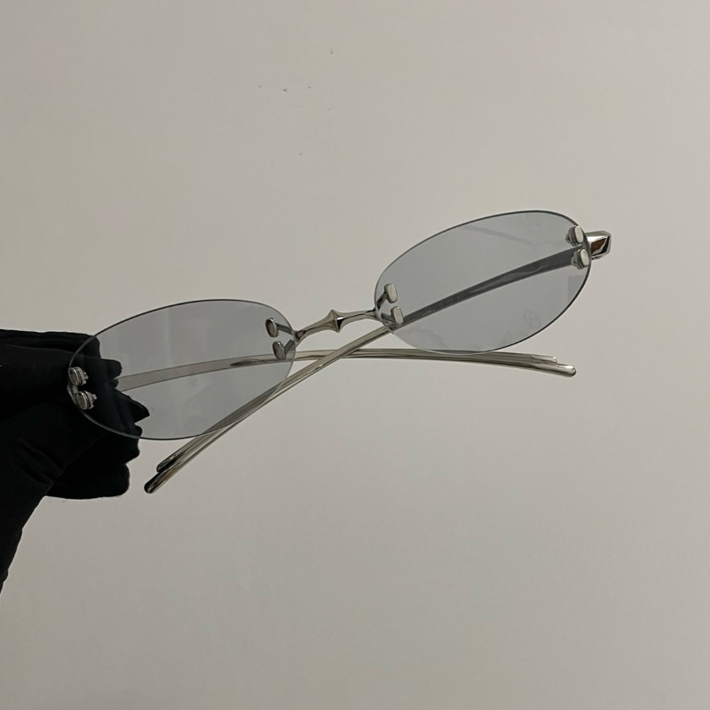 Koreaanse GM-bril Titanium frameloze optische brilmonturen Dames Ovaal Klein Rond Puur titanium Bijziendheidbril op sterkte