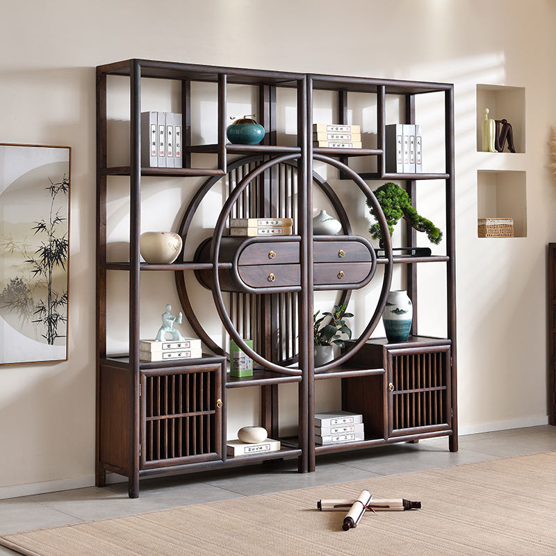 Armários de madeira luxuosos para sala de estar, console, armário de vinho, joias, sala de estar, curio, artesanato, móveis de estilo chinês