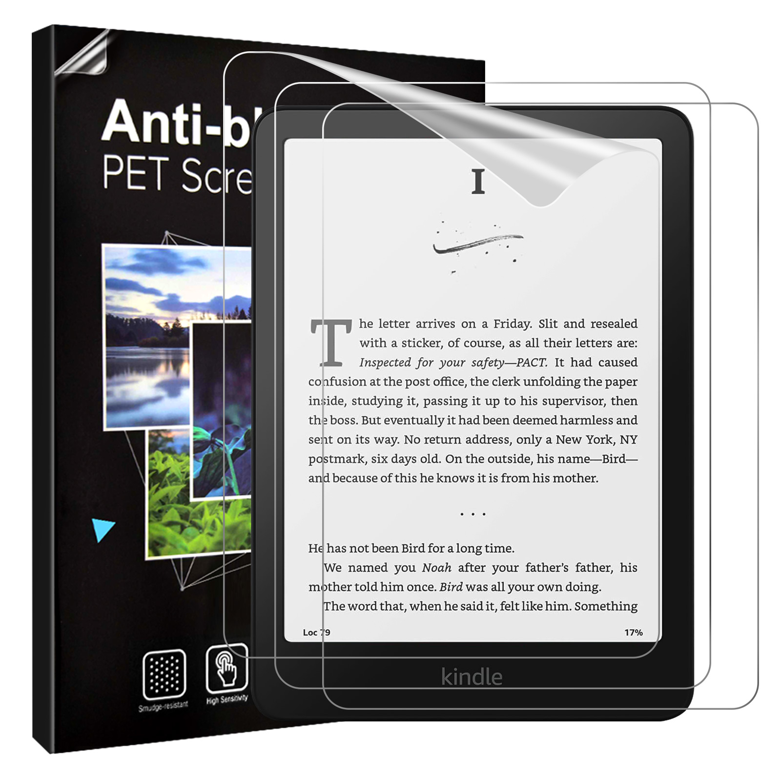 Pelindung Layar untuk Kindle Paperwhite 7" Generasi ke-12 2024, Film PET Anti-Silau untuk Amazon Kindle Colorsoft Signature Edition