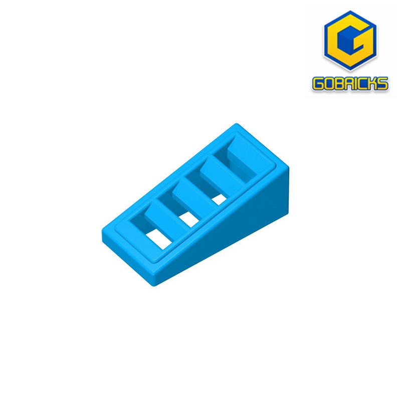 Gobricks GDS-838 Slope 18 2X1X2/3 4ช่องเข้ากันได้กับ Lego 61409เด็ก DIY การศึกษาบล็อกตัวต่อ Tech