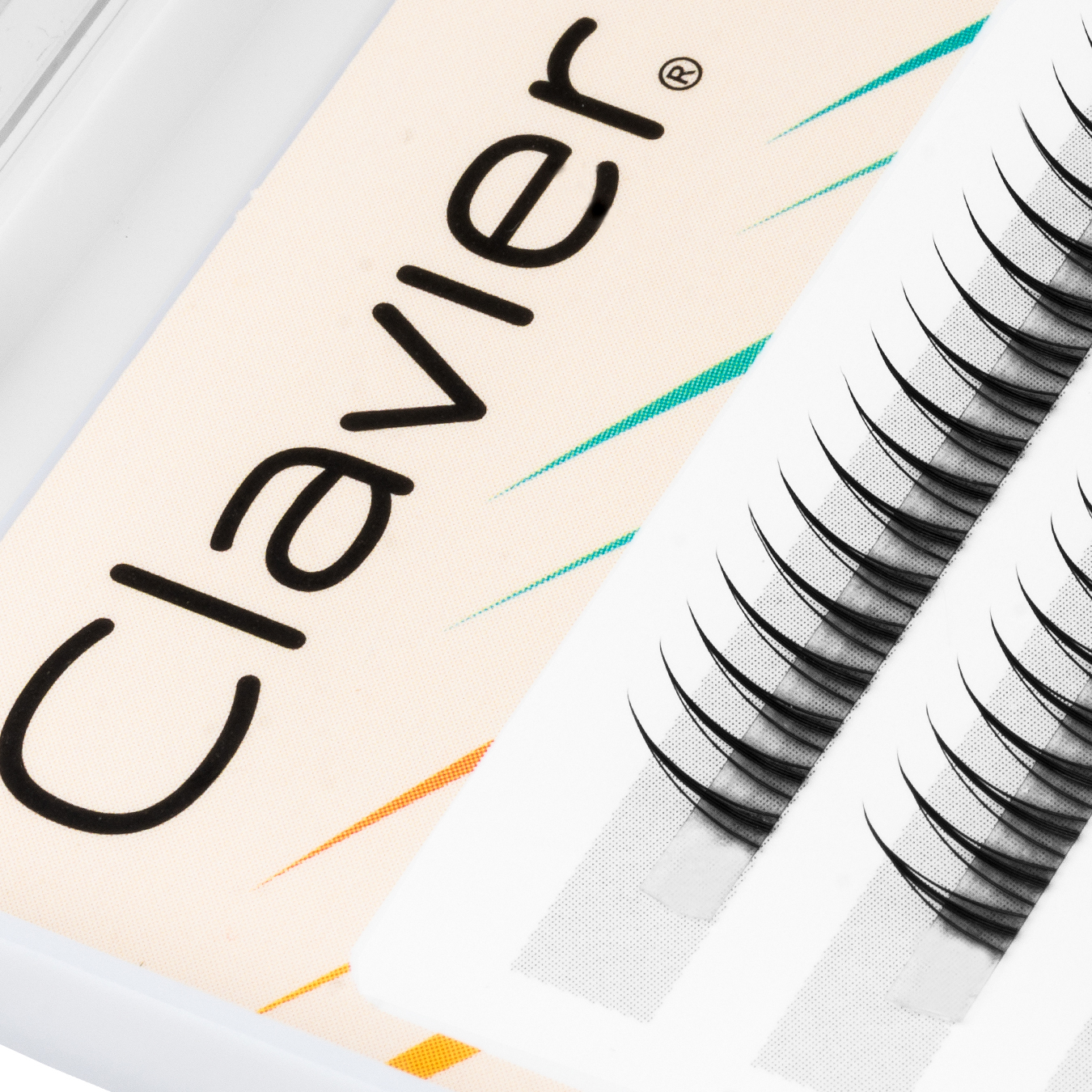 Clavier Vintage Ashape Eyelash Makeup Individual Lashes Cluster Spikes Lash High Quality Synthetic Silk Natural Comic Lash