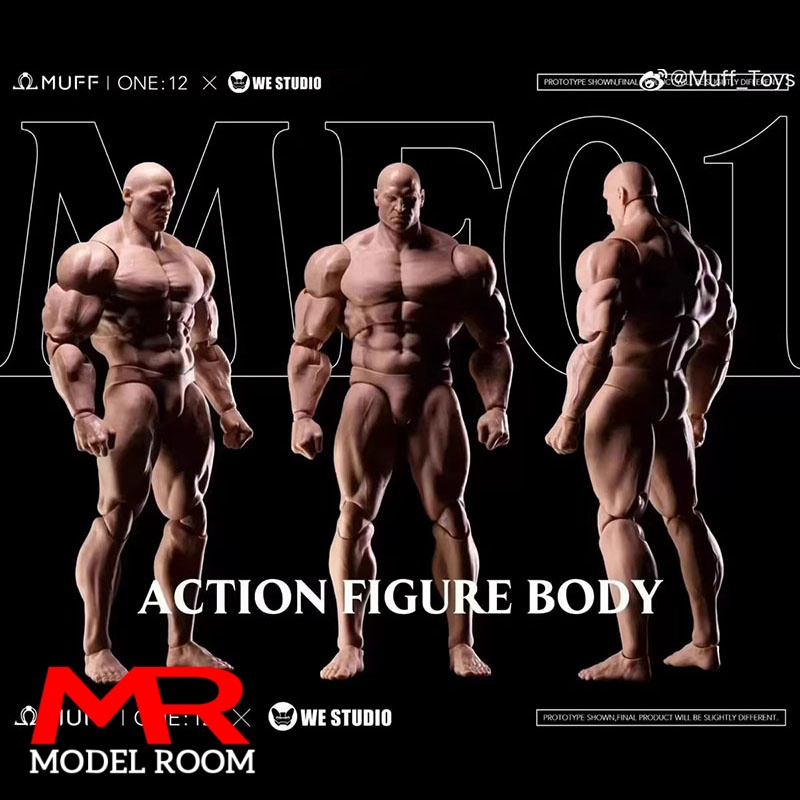 MUFF TOYS ADAM Figura de Acción de Soldado de Cómics, Escala 1/12, Cuerpo Masculino con Músculos Fuertes y Articulaciones, 6 Pulgadas, Súper Flexible, Muñeco Articulado