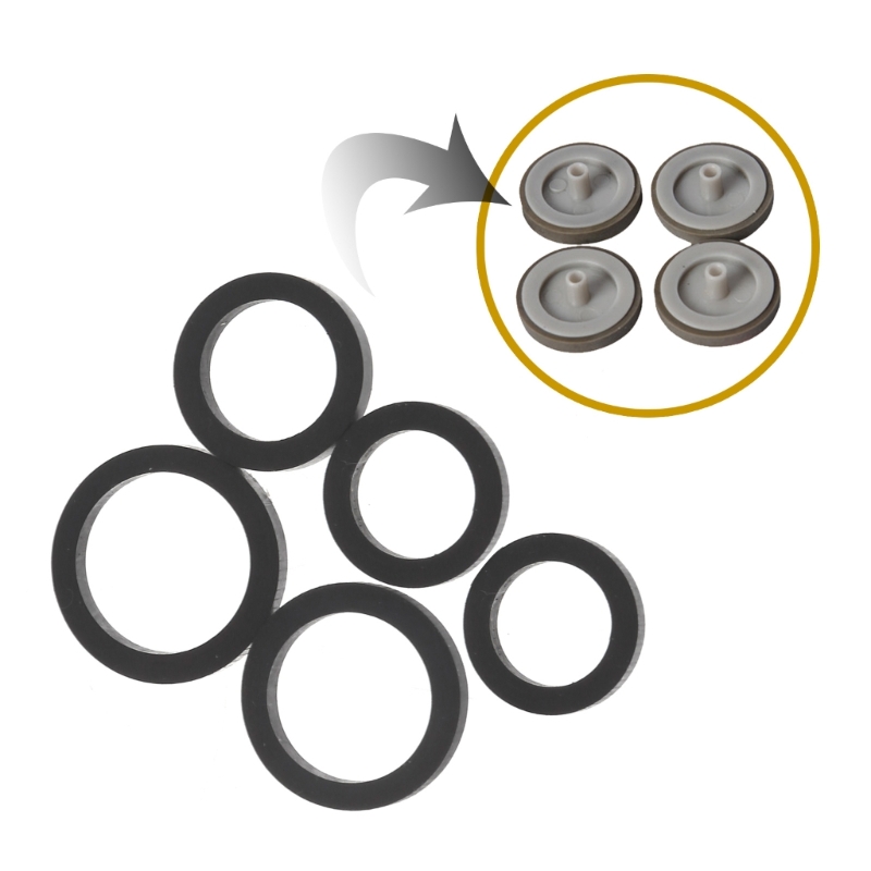 20PCS Mixed Idle Wheel Belt Loop Idler Pulley Rubber Ring For Cassette Deck Tape Recorder Audio-Stereo Player H8WD