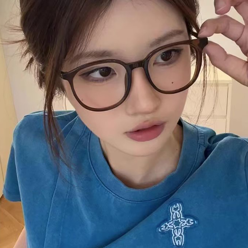 투명 컴퓨터 안경 프레임 여성 남성 안티 블루 라이트 라운드 안경 차단 안경 광장 광학 스펙터클 안경