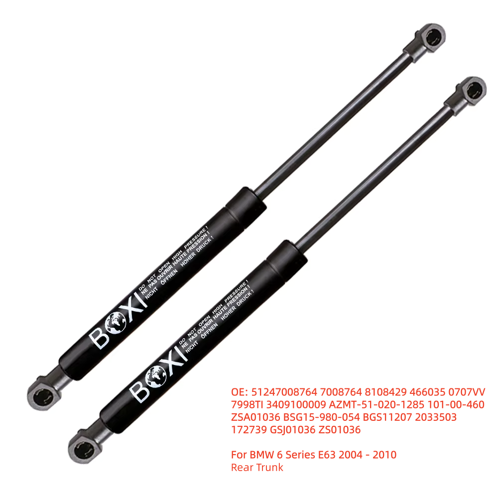 BOXI 2Pcs Rear Trunk Gas Spring Shock Lift Strut Support 51247008764 7008764 For BMW 6 Series E63 2004 - 2010 Lift Struts