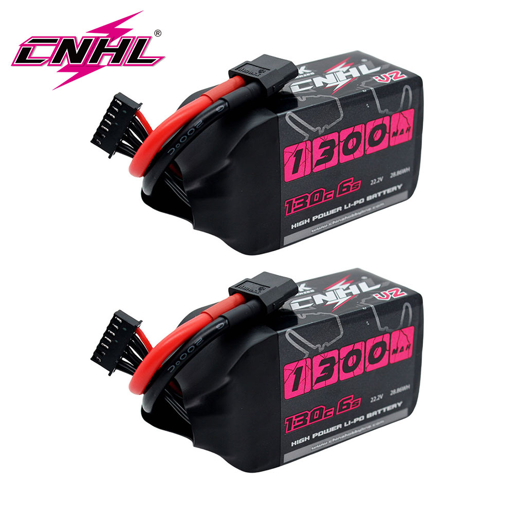 2 SZT. CNHL 6S 22.2V Bateria Lipo 1300mAh 1500mAh 130C z wtyczką XT60 do Quadcoptera Drona Samolotu RC FPV Helikoptera Hobby