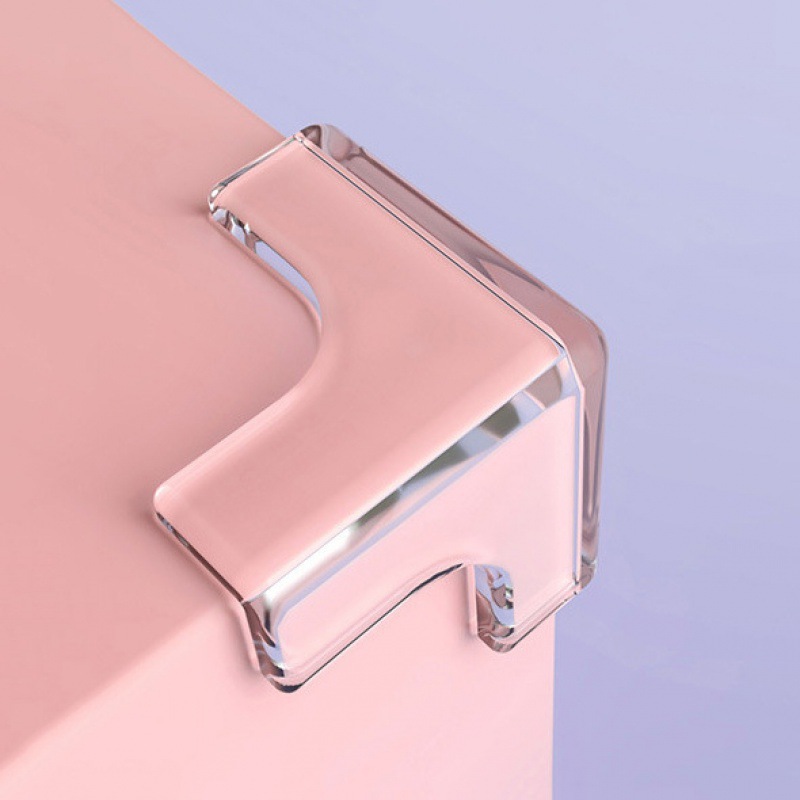 Protectores de esquina de muebles para mesa de centro, transparente, anticolisión, revestimiento de esquina suave, decoración para sala de estar, 10 Uds.