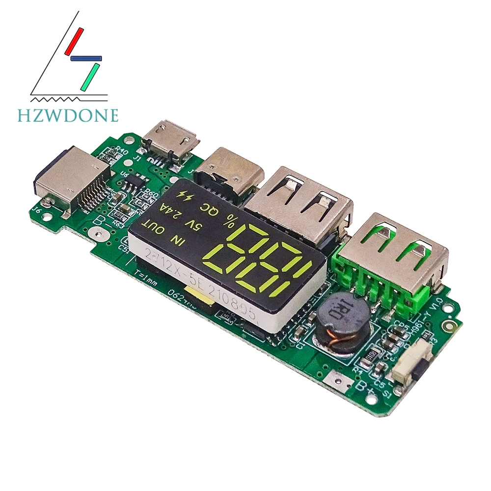 18650 คณะกรรมการชาร์จ Dual USB 5V 2.4A Mobile Power Bank โมดูล 186 50 แบตเตอรี่ลิเธียมแบตเตอรี่ Charger Board วงจรป้องกัน