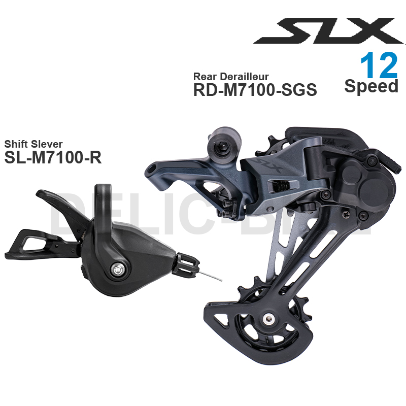 SHIMANO SLX M7100 1X12V Groupset 12 Kecepatan SL-M7100-R Shifter dan RD-M7100-SGS Belakang Suku Cadang Asli