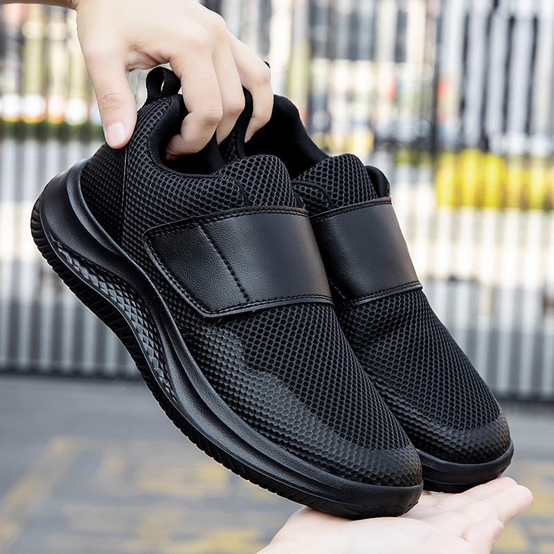Sneakers Casual da Uomo Slip-on con Chiusura Regolabile a Strappo, Scarpe Sportive Leggere per Camminata e Corsa, Zapatillas Deportivas Hombre