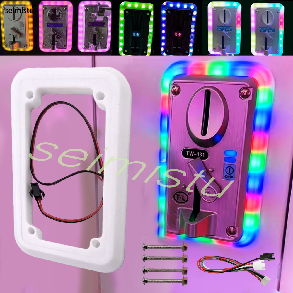 Muntaccepterende LED Kleurrijk LED-frame Decoratief paneel Upgrade DIY Vending Machine Onderdelen Lamphouder Pinball Arcade Game