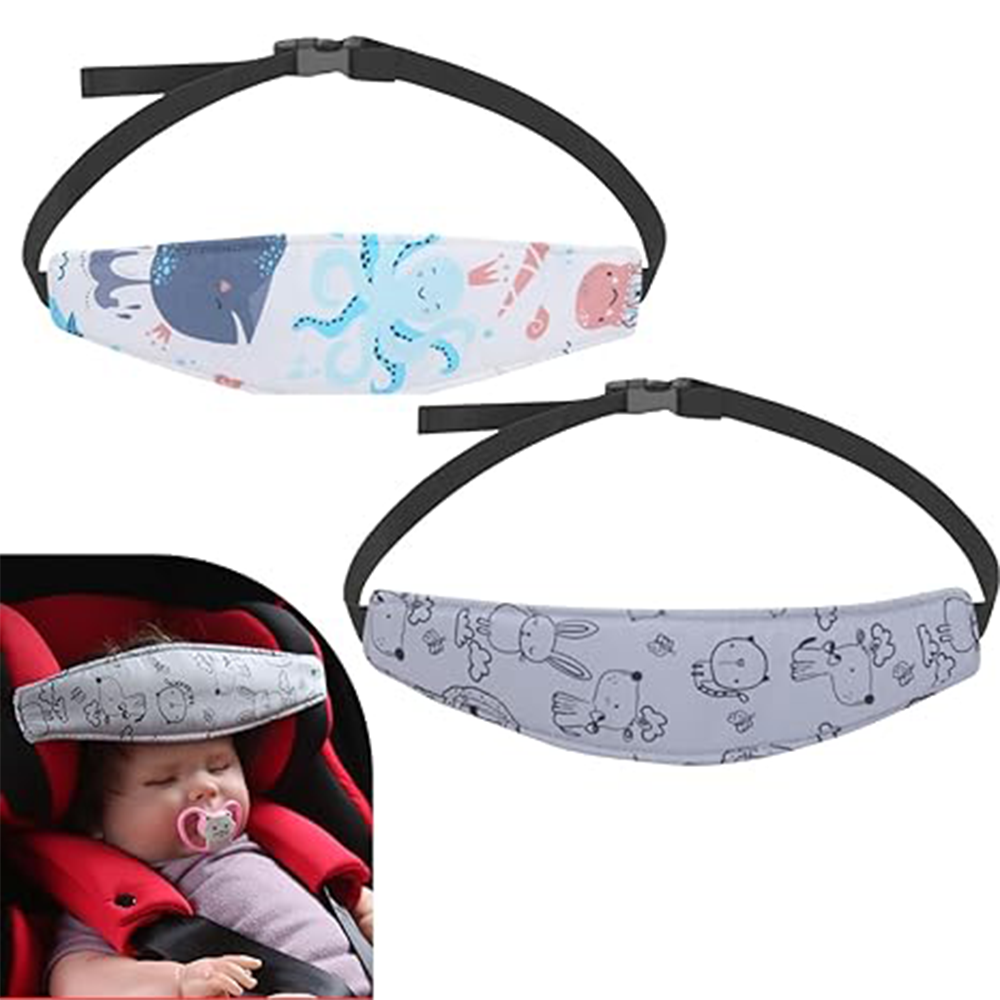 Baby Car Seat Head Support for Children, cinto de fixação ajustável, Boy and Girl Sleep Positioner, Travesseiro Saftey, Infant Head Protector