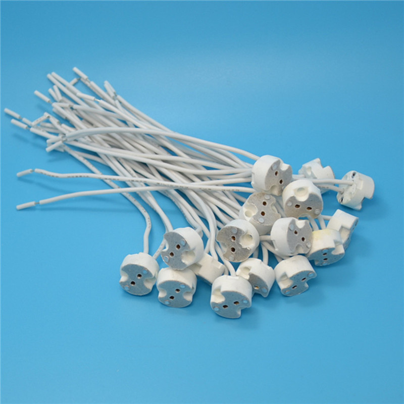 5-200pcs/lot MR16 MR11 GU5.3 G5.3 G4 lamp base connector cable lamp Socket base MR16 lamp fitting fix holder 15cm Silicon cable