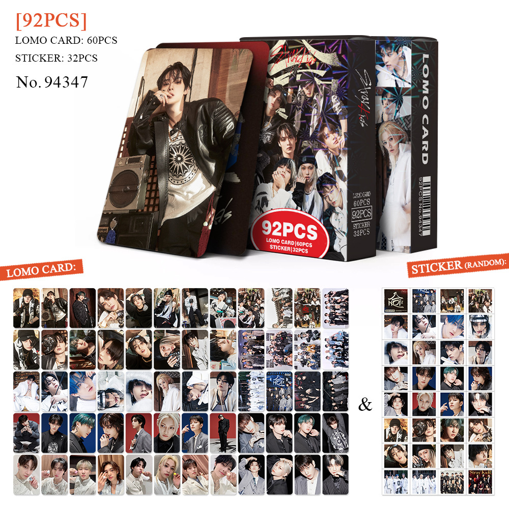 92 個 Kpop ボーイステッカーフォトカードマジックスクール新アルバム Lose My Breath ロモカード写真プリントカードセットファンコレクションポストカード
