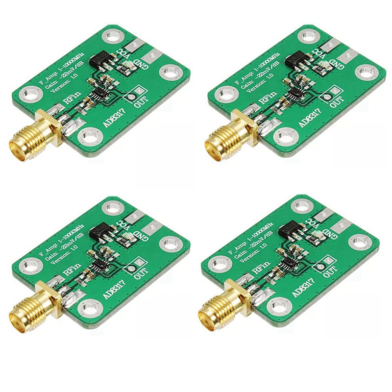 Heißer Verkauf4x AD8317 High Speed Logarithmischen Detektor RF Log Detektor RF Signal Log Ausgang Power Meter 1M-10000Mhz Controller