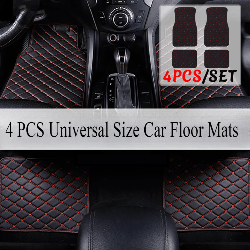 Tapis de sol de voiture en cuir artificiel, taille universelle, pour Bmw série 7 E38 E65 F01 F02 F03 F04 G11 G12 I7 G70, accessoires de voiture