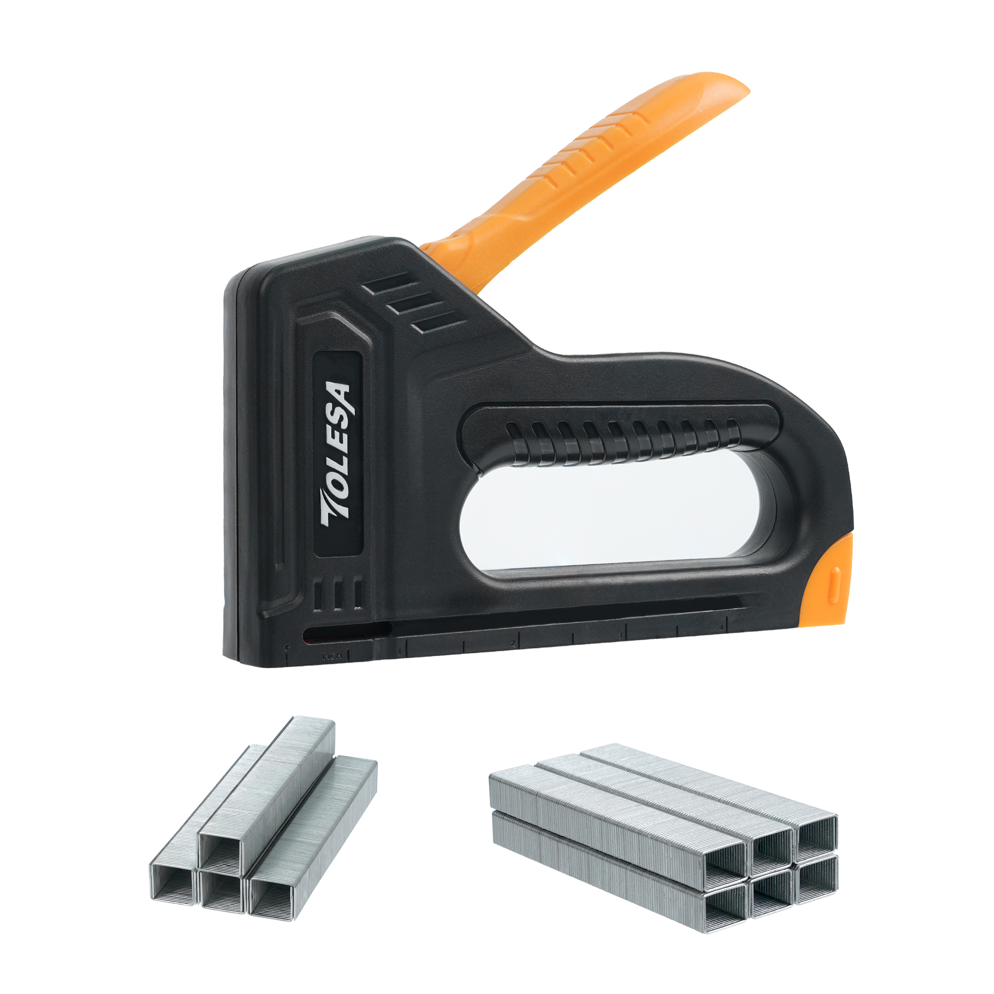 TOLESA Light Duty Staple Gun สําหรับเบาะไม้ Staple Gun 1200PCS Staples เครื่องเย็บผ้าปืนสําหรับงานฝีมือ DIY ตกแต่ง
