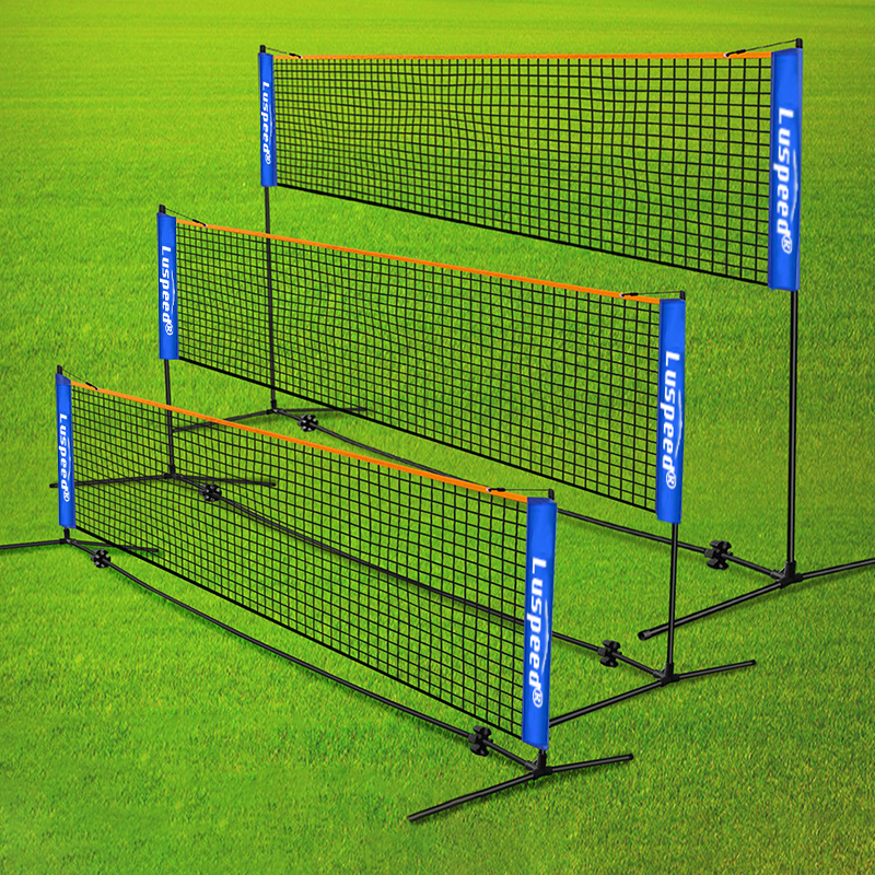 Tragbares, zusammenklappbares Standard-Profi-Badmintonnetz für drinnen und draußen, Sport, Volleyball, Tennis, Training, quadratische Netze