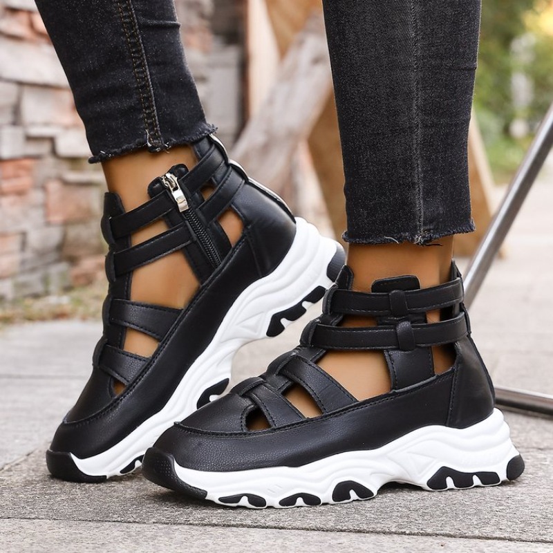 2026 Zomer Nieuwe Plus Size Dames Sandalen Mode Ronde Teen Vrijetijdssport Baotou Sandalen Damesschoenen