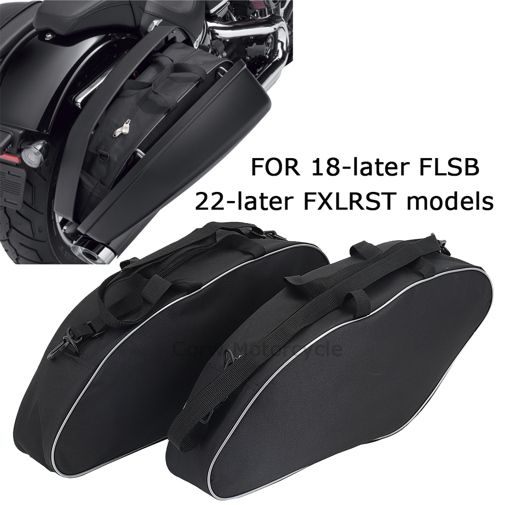 Tas Sadel Keras Bagasi Liner Tas Tur Tas Liner Lembut untuk FLSB Softail Sport Glide FXLRST Pengendara Rendah 2022