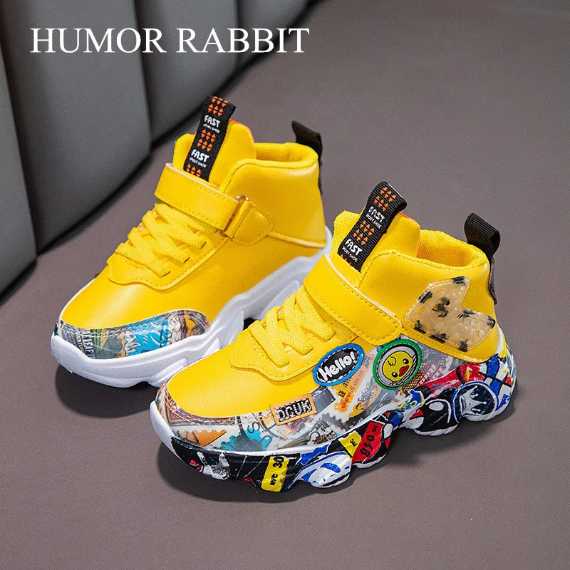 Size 26-37 Trẻ Em Giày Thể Thao Sneaker Dành Cho Bé Gái Kid Hoạt Hình Đồ Bộ Họa Tiết Giày Thường Chơi Bóng Rổ Giày Chaussures De thể Thao