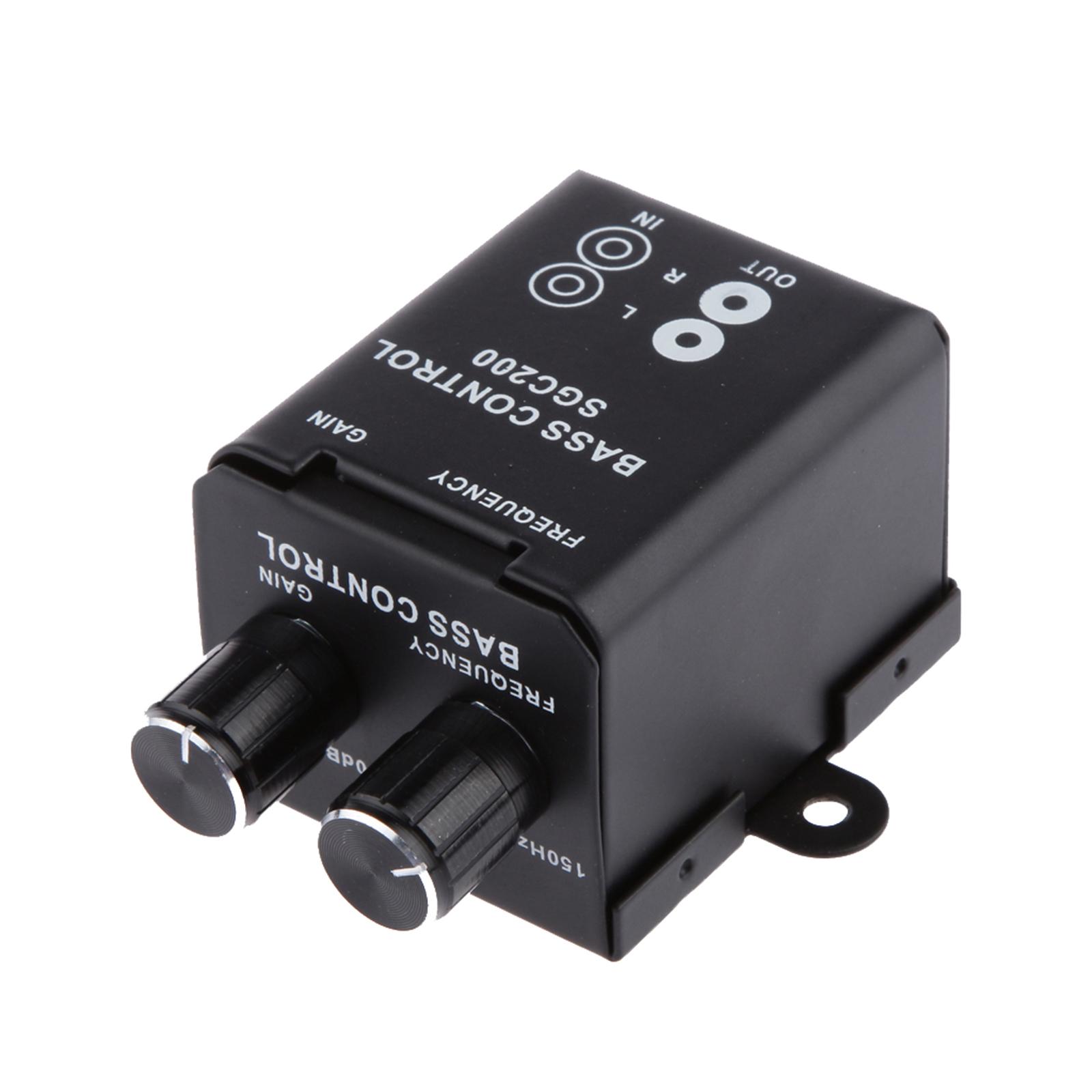 Subwoofer Bass Fernbedienung Lautstärke regler RCA Level Frequenz auslöser für Auto-Audio-Verstärker Ohrhörer