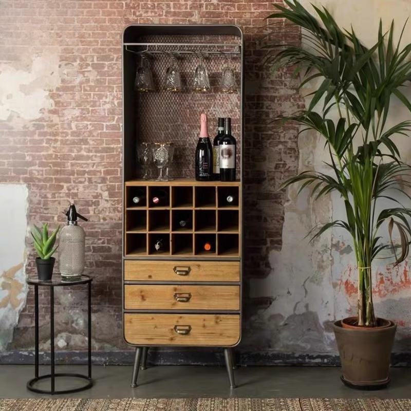 Weinbarschrank im chinesischen Stil, einzigartiges Zubehör, Regale, Küche, Weinschrank, Aufbewahrung, Restaurant, Sideboards, Barmöbel