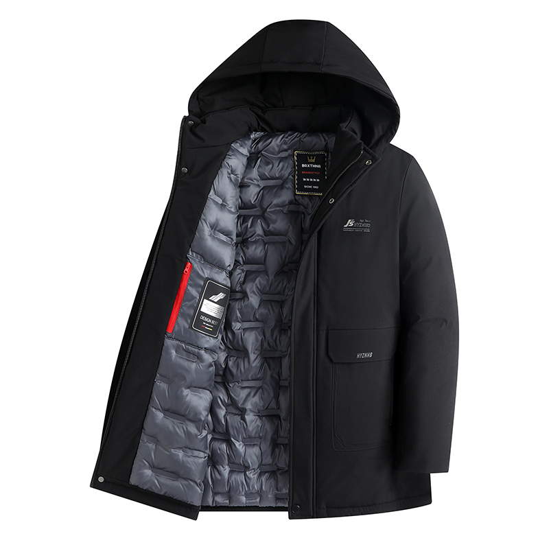 2026 Nuovo Inverno Lungo Parka Da Uomo Addensare Casual Parka Slim Fit Giacca Impermeabile Caldo Hodded Cappotto Outwear Rimovibile