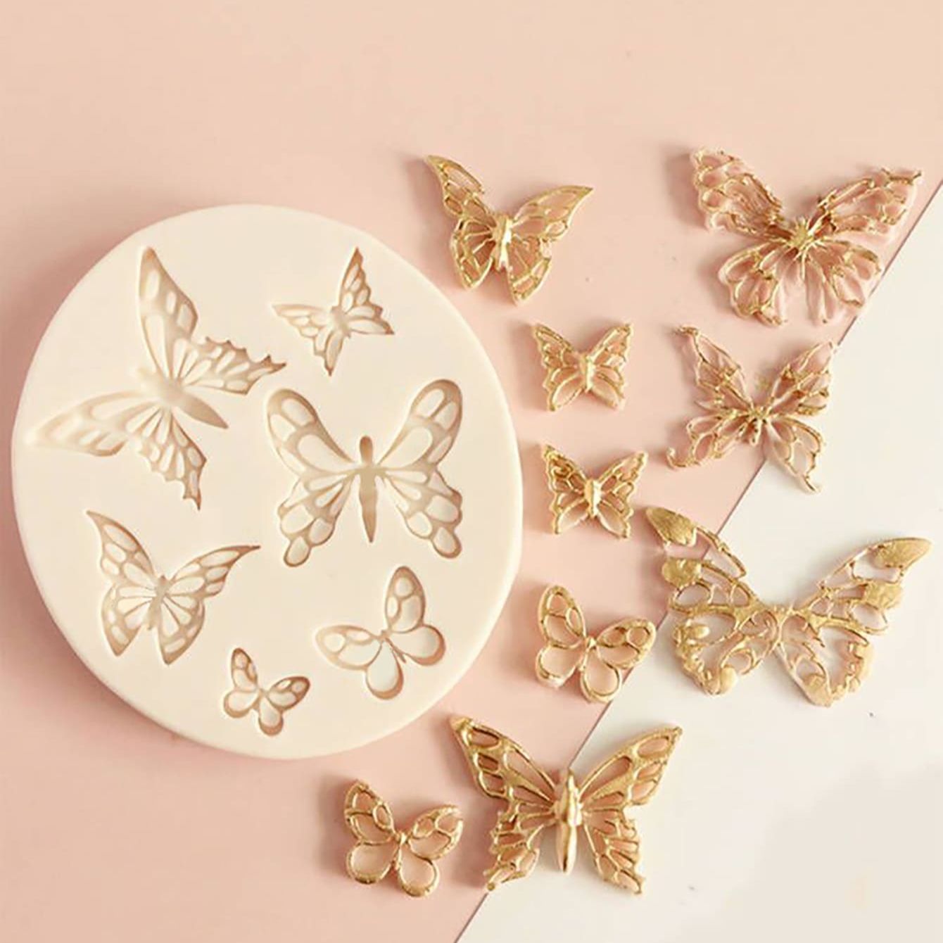 Papillon Fondant Silicone Sugarcraft outils de décoration de gâteau de mariage résine moules à chocolat pour la cuisson