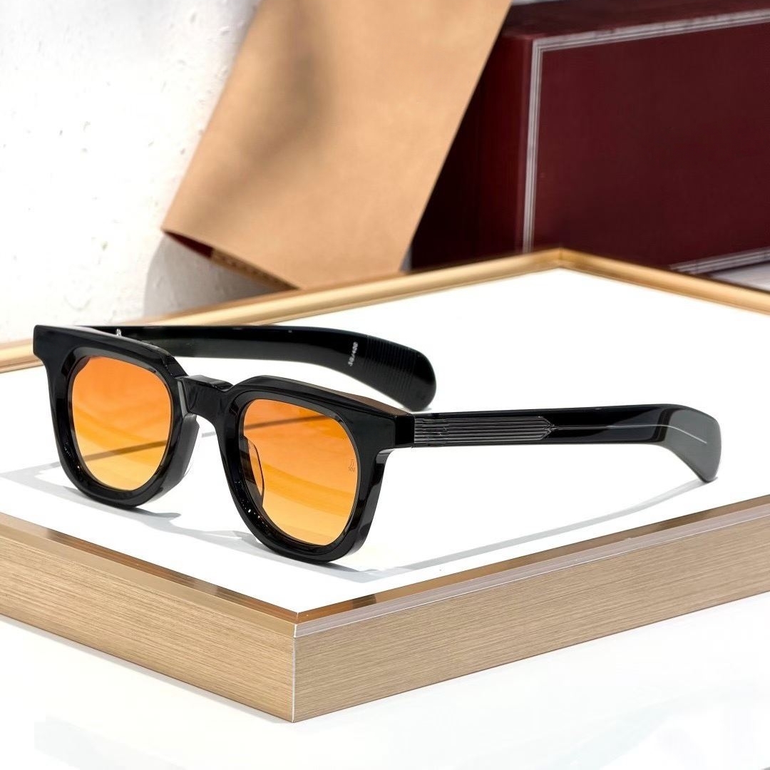 Gafas de Sol Vintage JJMM de Moda de Lujo, Modelo VENDOME, Acetato Grueso Sólido, Protección UV400, Estilo Retro Ovalado, Unisex, Alta Calidad A+
