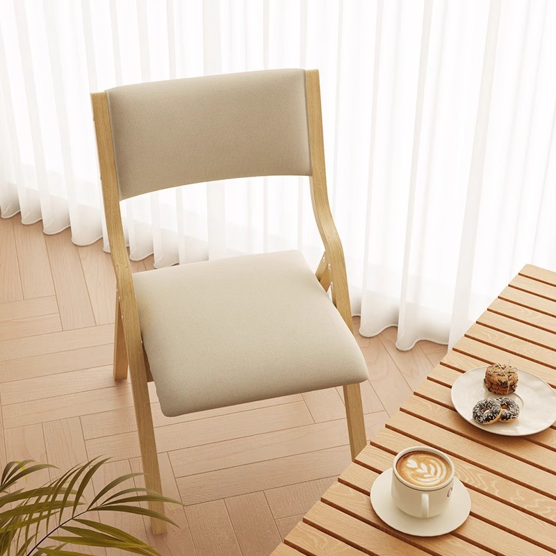 Dining Backrest Chair Household Nordic Minimalist Sofa Without Floor Portable Folding Chair Leisure  Dining Table