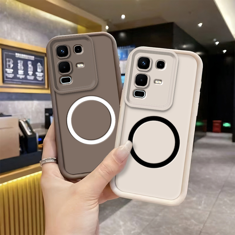 Phone Case For Infinix Note 50 Pro 4G Note 50X 50 Pro Plus 5G Case Shockproof Silicone Soft Protect Cover With Magnetic Sticker
