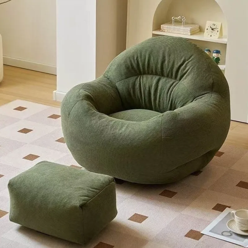 Lazy Bean Bag Sofa Leisure Living Room Sofas Balcony Modern Giant Pouf Couch Bedroom Comfort Couches with Ottoman Furniture