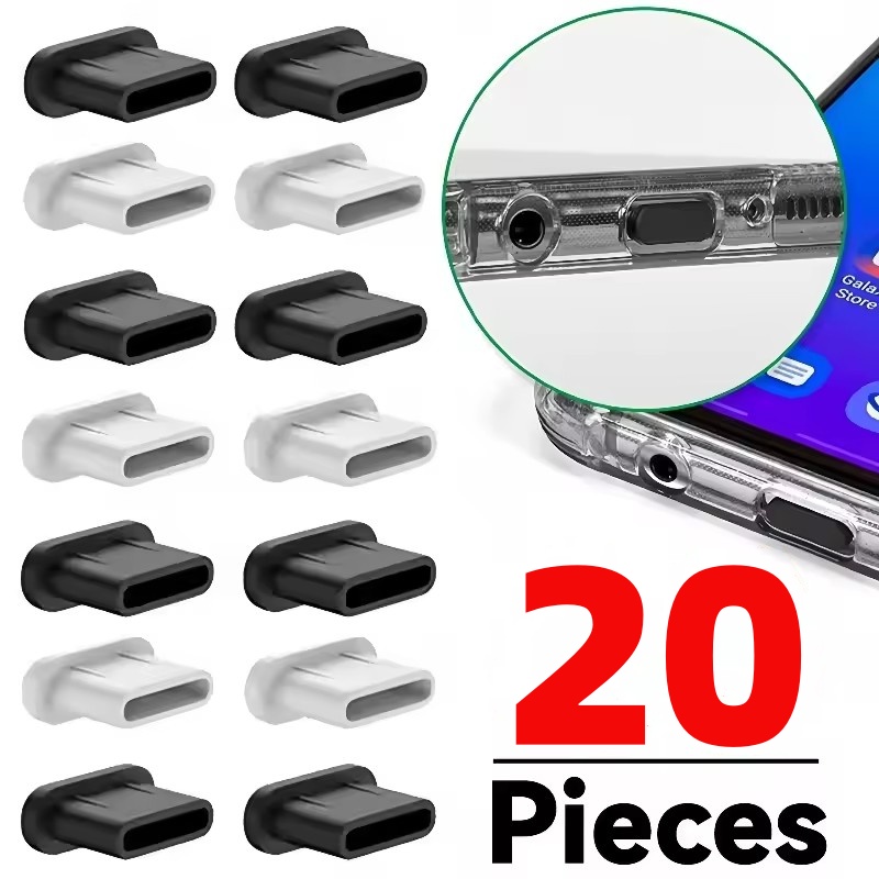 ซิลิโคนปลั๊กฝุ่นประเภท C ชาร์จพอร์ต Protector ฝาครอบสําหรับ Iphone 16 15 Pro Max 16 15 Plus Samsung Anti-Dust Plug