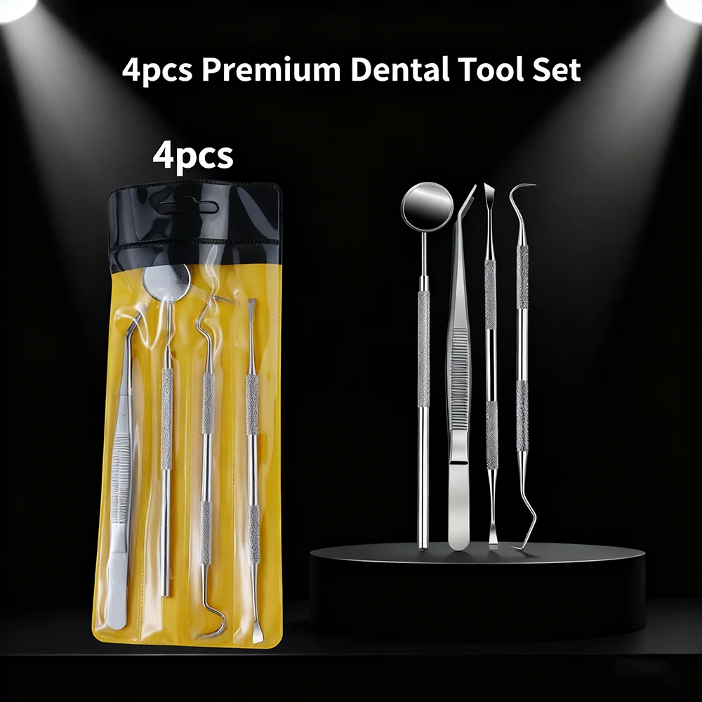 Dental Tool Set for Removing Dental Dirt Professional Teeth Cleaning Kit with Scissors Flosser And Other Oral Care Accessories