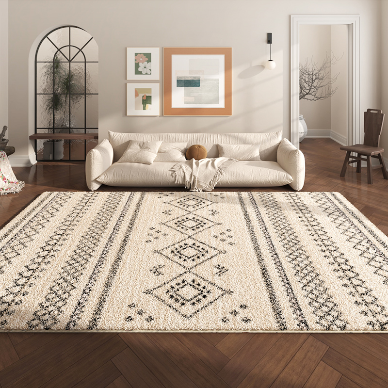 VIKAMA, nuevo diseño, cálido, Retro, invierno, cálido, antideslizante, alfombrillas para el suelo, sala de estar, dormitorio, sofá, alfombra lavable resistente a la suciedad