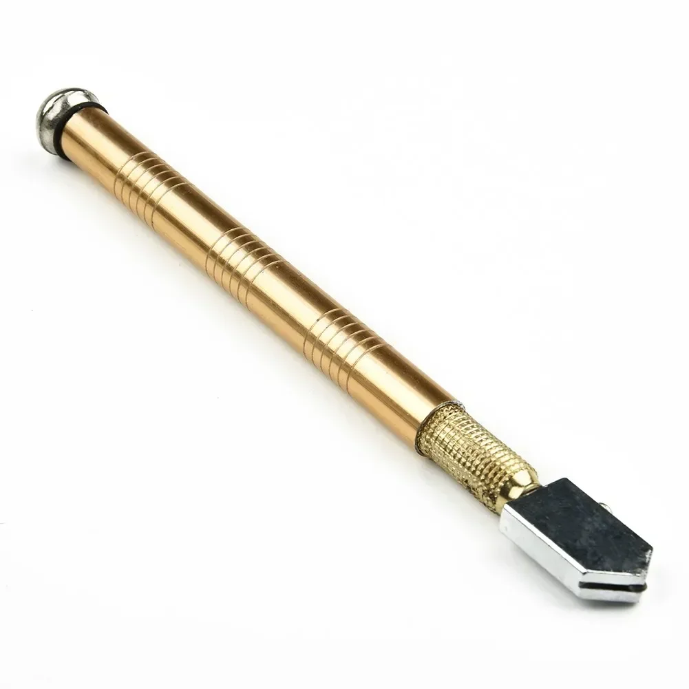 Cortador de vidrio de diamante, hoja de rueda portátil profesional, mango de Metal antideslizante de 175mm para bricolaje, herramienta manual de corte artesanal de espejo de azulejos