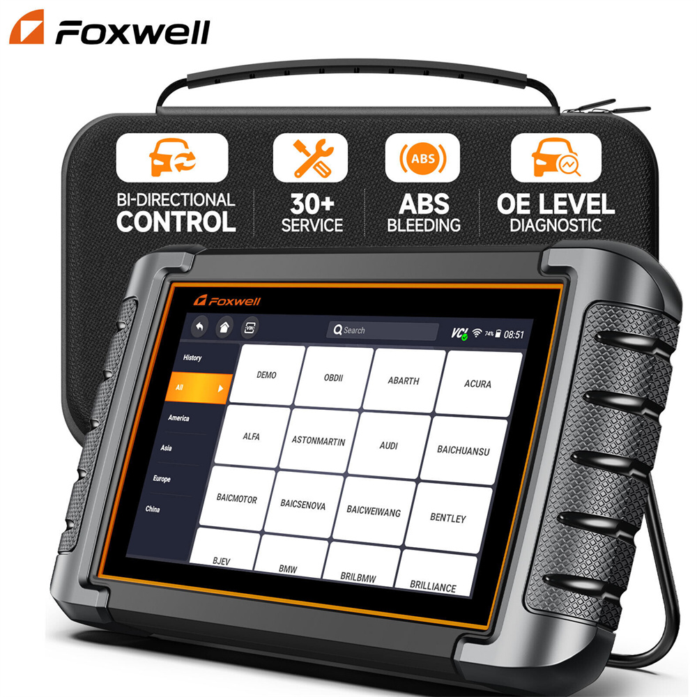Автомобильный сканер FOXWELL NT809 OBD2, двунаправленное тестирование EPB DPF 30 + сброс всех систем, стандартный сканер OBD2