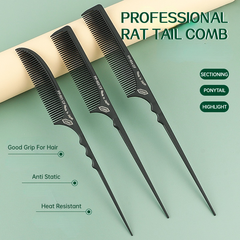 Kappers Carbon Kam Haarstylist Haar Knippen Kam Staart Kam Professionele Kapper Accessoires Plagen Kammen Voor Kapper