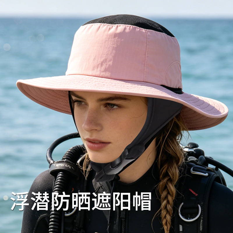 Gorra de surf con protección solar para hombre y mujer, sombrero para el sol a prueba de viento y rayos UV, sombrero de pescador de ala ancha transpirable y ligero para verano