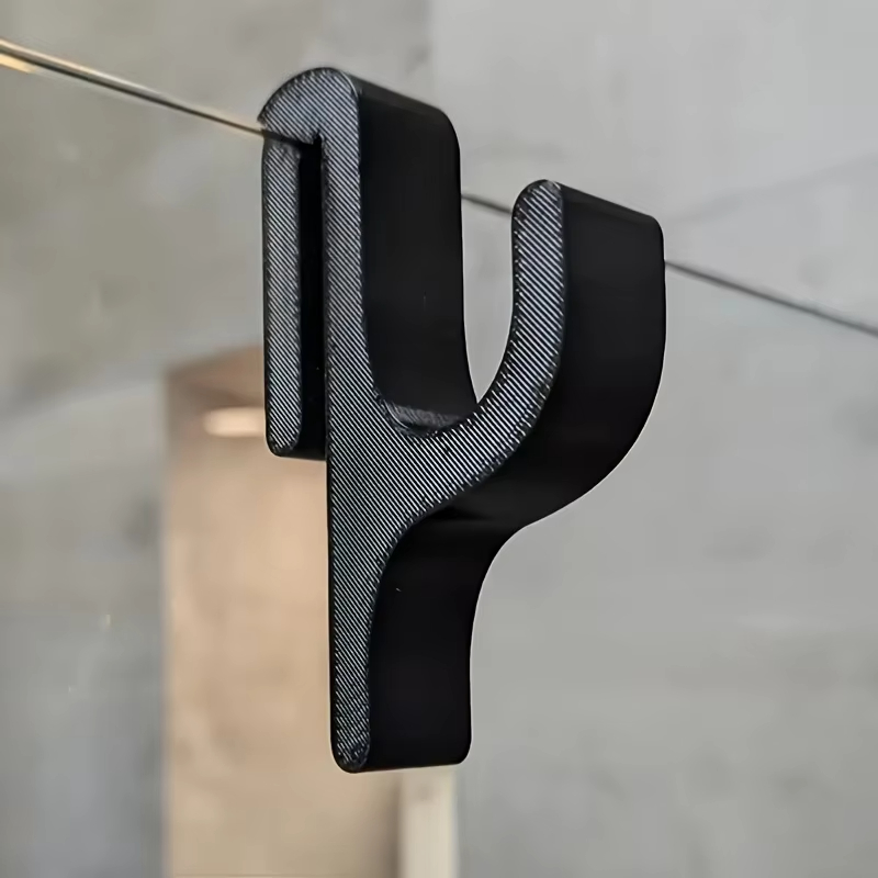 Neuer moderner Duschhaken aus Kunststoff, geeignet für 8 mm Glastüren, Badezimmer-Organizer, Handtücher und Kleiderhalter, Badezimmer-Accessoires