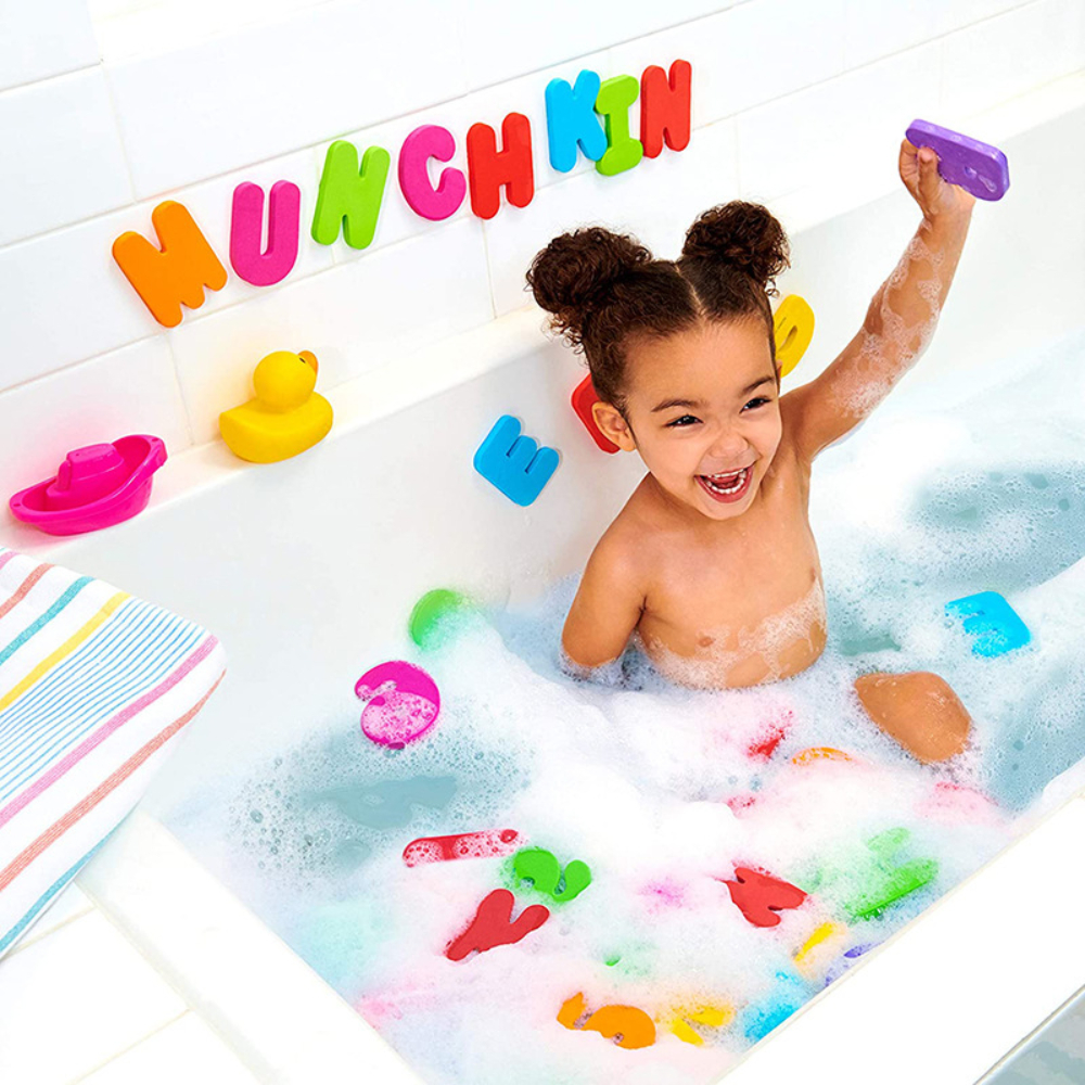 36 ชิ้นตัวอักษรปริศนาเด็ก BathToy โฟมลอยของเล่น EVA การศึกษาการเรียนรู้อ่างอาบน้ําห้องน้ําของเล่น Early Education สติกเกอร์