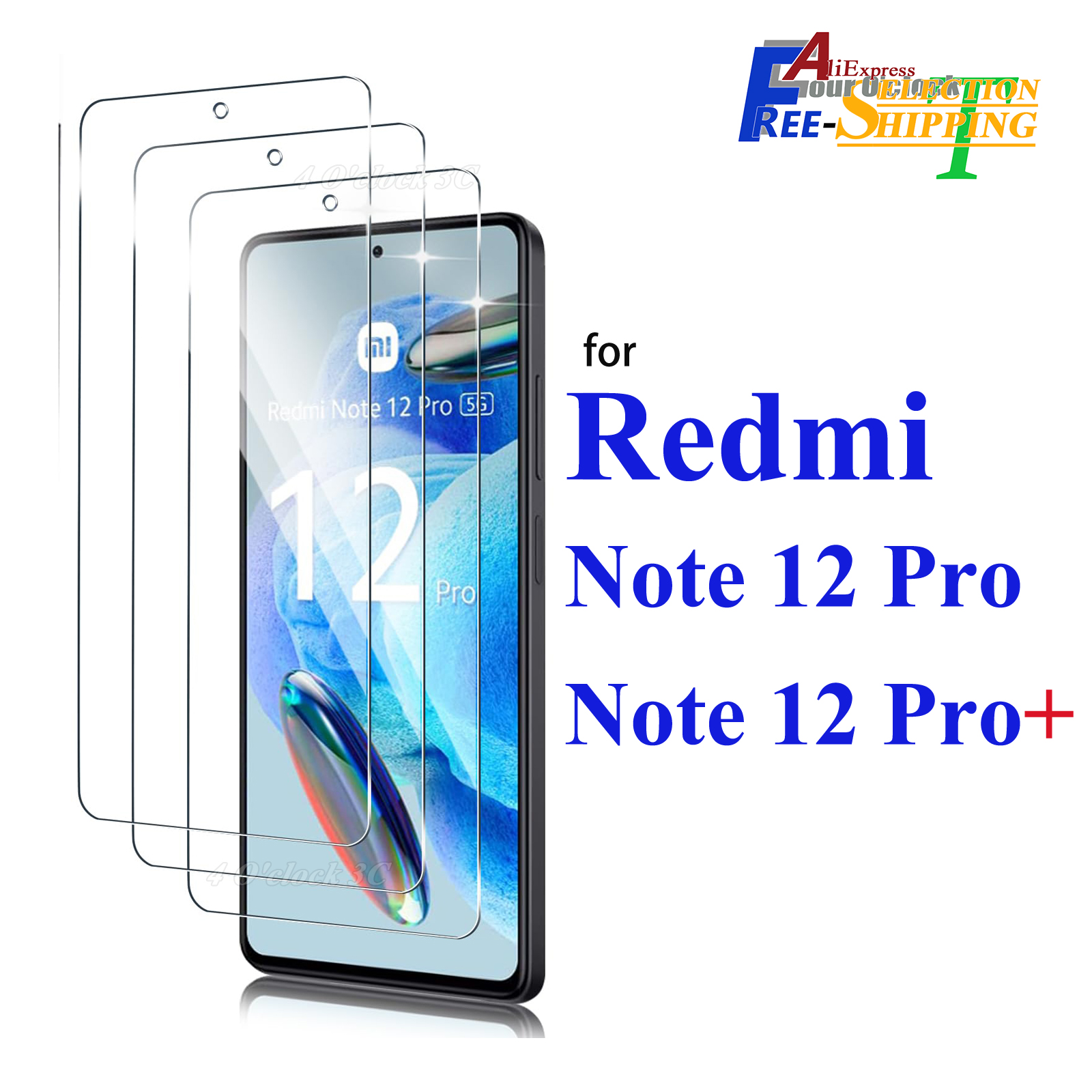 Для XIAOMI Redmi Note 12 Pro Plus 4G 5G Защитная пленка для экрана из закаленного стекла Crystal Mica 9H HD Прозрачный чехол Дружественный